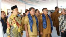 Bupati Tangerang Moch. Maesyal Rasyid saat mendampingi Gubernur Banten Andra Soni dan Wakil Gubernur Banten Achmad Dimyati Natakusumah meresmikan tujuh Unit Sekolah Baru (USB) se-Provinsi Banten di SMAN 33 Kabupaten Tangerang, Pasar Kemis, Senin (31/8/2026) (Dok.Istw)